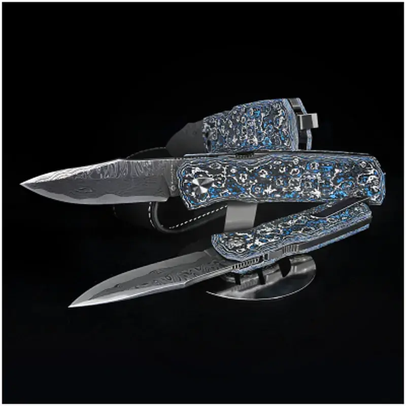 Ніж Maserin Power, Magnacut, fat carbon arctic blue (502/BM) - фото 11