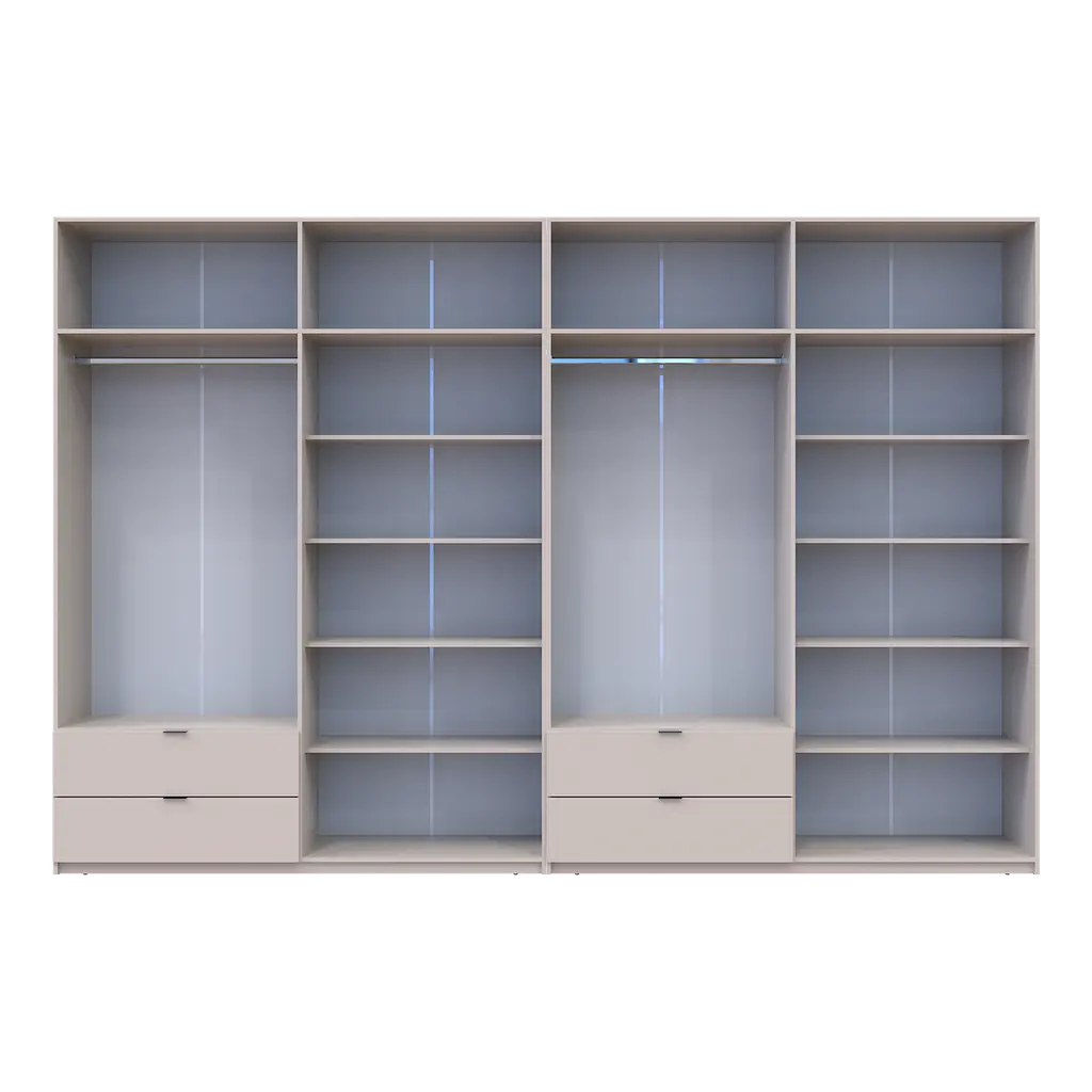 Шафа для одягу Doros Лукас Кашемір 4+4 ДСП 360х50х240 (42005144) - фото 5