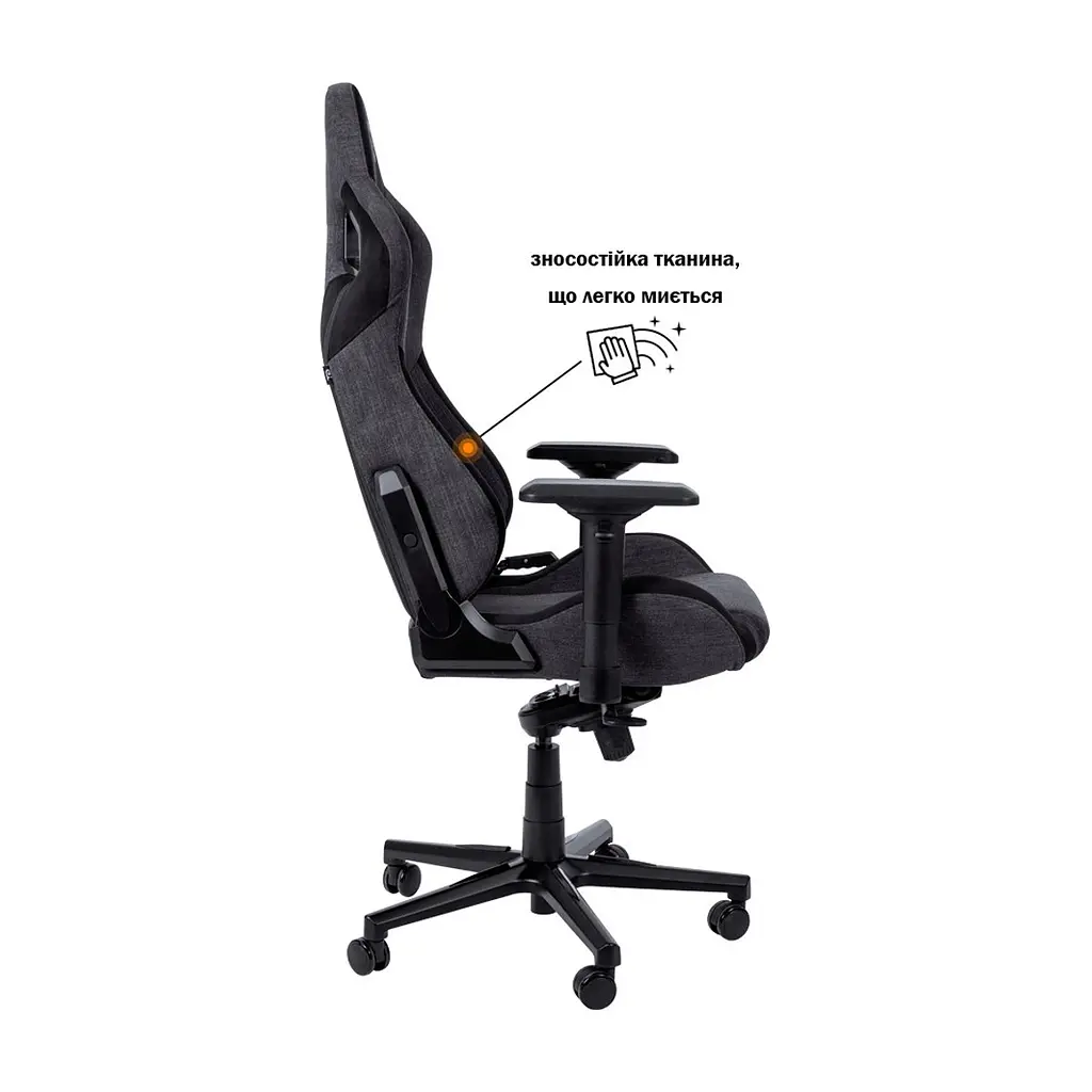 Крісло ігрове GT Racer X-8005 Dark Gray/Black Suede - фото 4