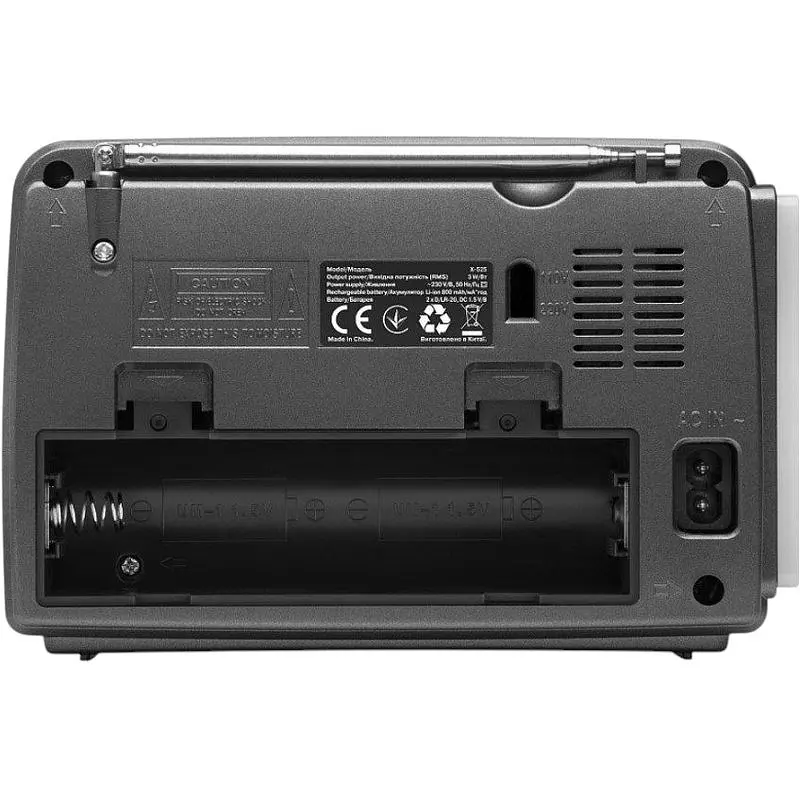 Радиоприемник портативный Real-EL X525 Grey с фонариком - фото 6