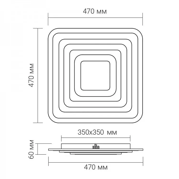 Світлодіодний накладний світильник Ardero AL6113ARD ATLANT S 85Вт білий - фото 3