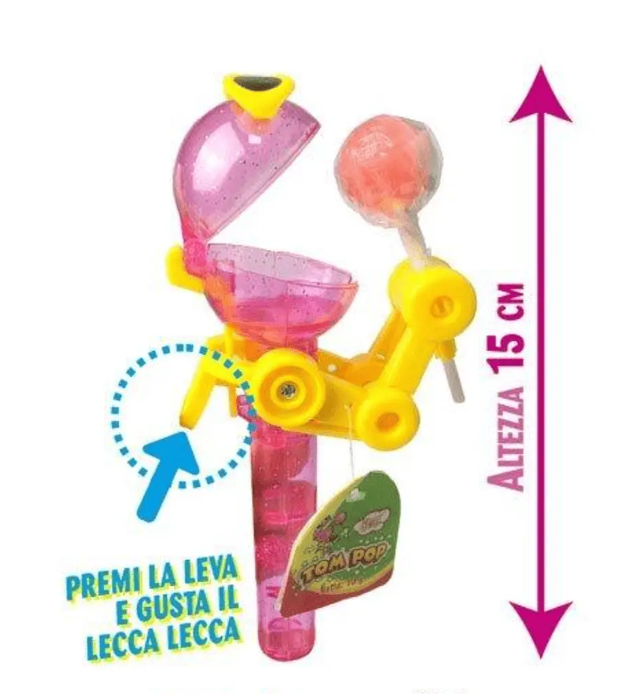 Льодяник з тримачем Tom Pop Candy Joygum Робот в окулярах 1шт, 8г - фото 3