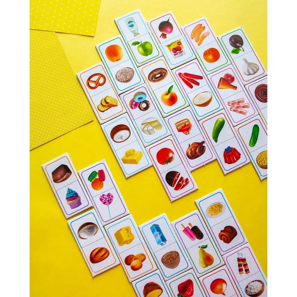 Дитяча настільна гра Ранок Доміно. Продукти харчування 10109169 28 карток - фото 2