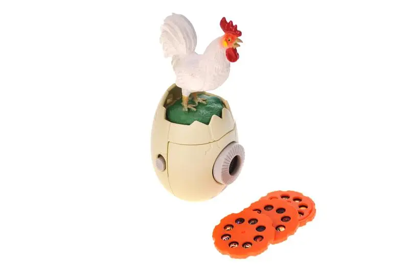 Іграшка-проектор Ферма у формі яйця з фігуркою півня Poultry Projector Rzutnik 2200-28(Н) р.25*16*26см - фото 2