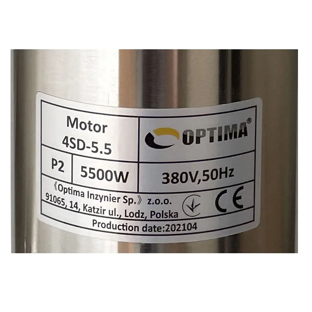 Насос свердловинний з підв, стійк, до піску Optima 4SD16/22 5,5 кВт 120м 3-фазний 000020908 - фото 5