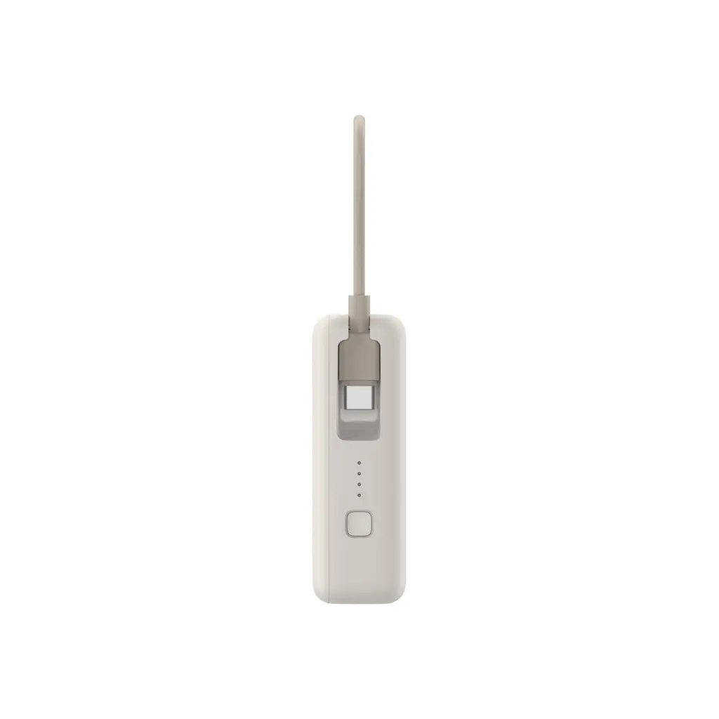 Батарея універсальна Xiaomi 10000mAh 33W Integrated Cable Beige (BHR9333GL) - фото 2