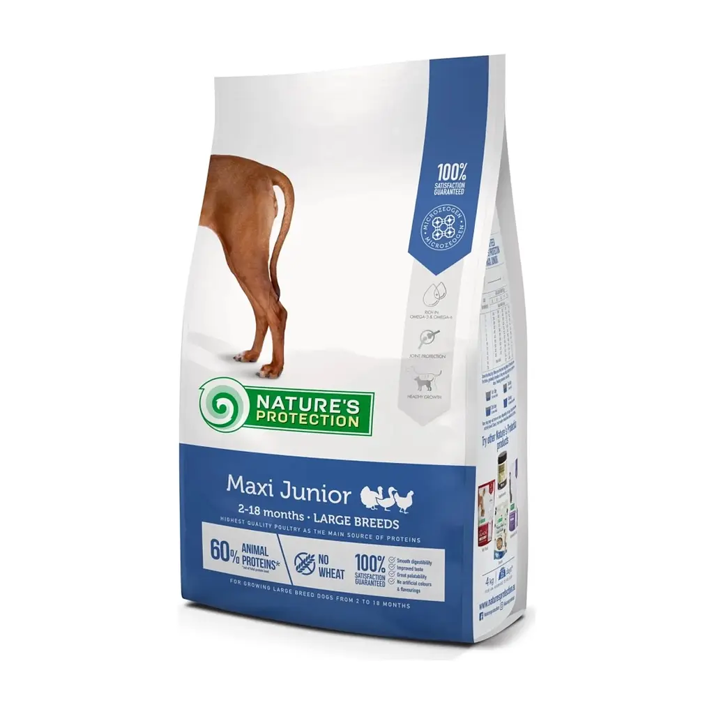 Сухий корм для собак Nature's Protection Maxi Junior Large breeds 4 кг (NPS45728)