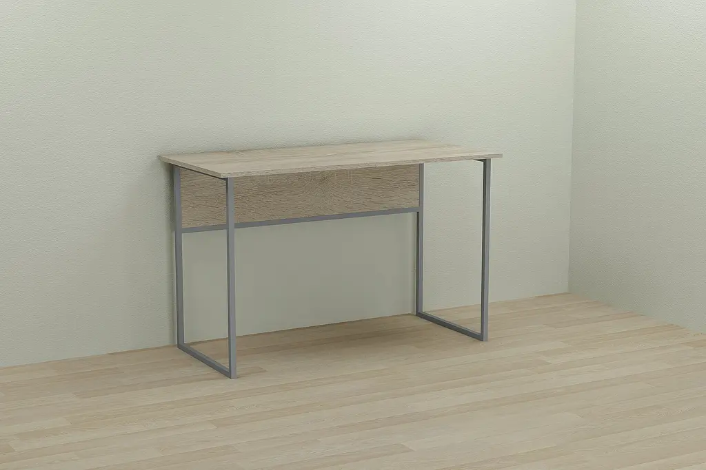 Компьютерный стол Ferrum-decor Коди 75x100x60 серый ДСП Дуб Сонома 16мм (FRD-101652) - фото 4