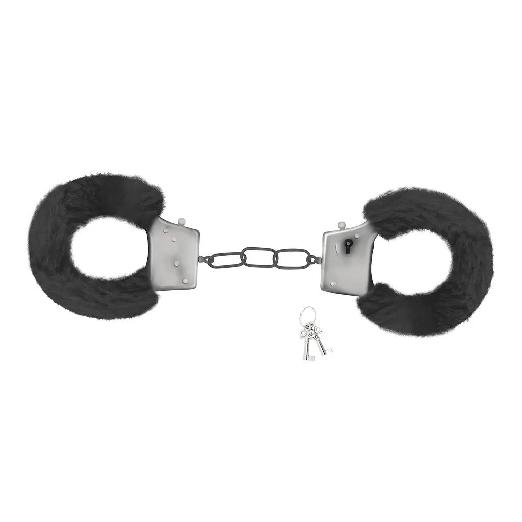 Наручники Crushious Love Cuffs Furry (черный) - фото 8