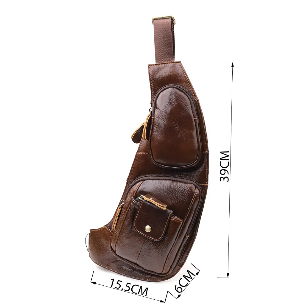 Мужская сумка с большим количеством карманов из натуральной кожи Vintage 15,5х39х6 см sum0027484 - фото 3