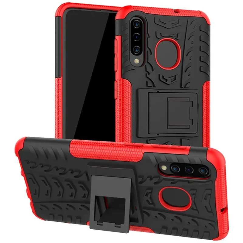 Чохол-накладка Toto Dazzle Kickstand 2 in 1 Case Samsung Galaxy A30s/A50/A50s Red - фото 2
