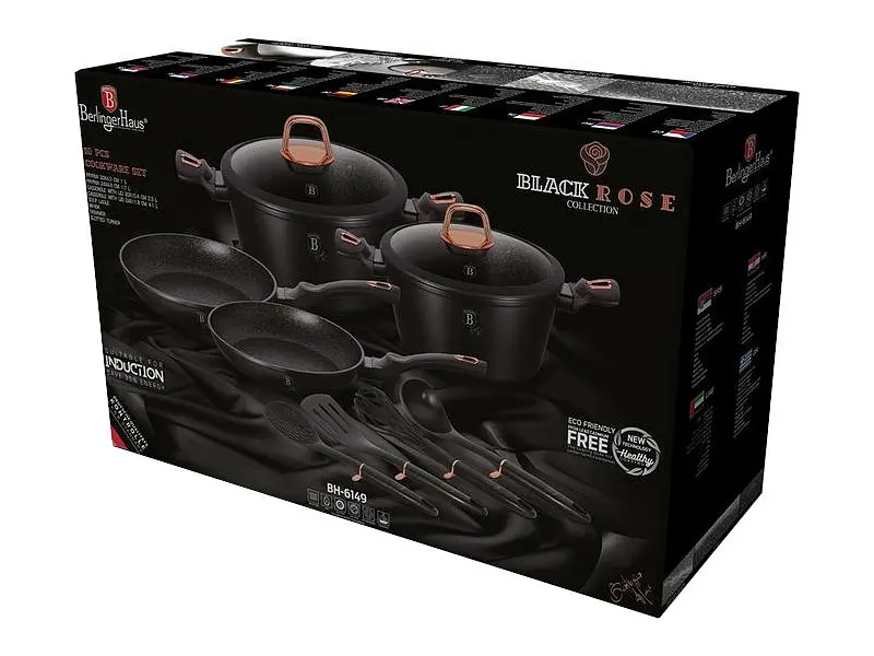 Набір посуду Berlinger Haus Black Rose Collection (BH-6149) - фото 2
