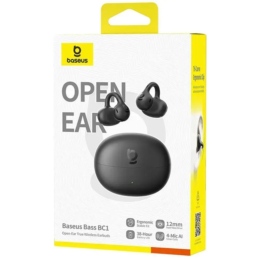 Наушники Baseus беспроводные Bass BC1 Open-Ear TWS черные (A0102400) - фото 5