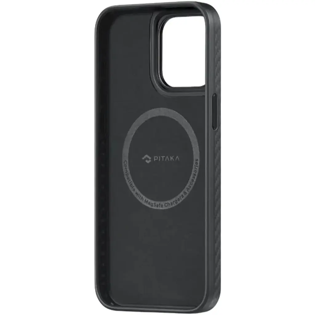 Чохол-накладка Pitaka MagEZ Case Pro 4 Twill 1500D Black/Grey для iPhone 15 Pro (KI1501PP) - фото 4