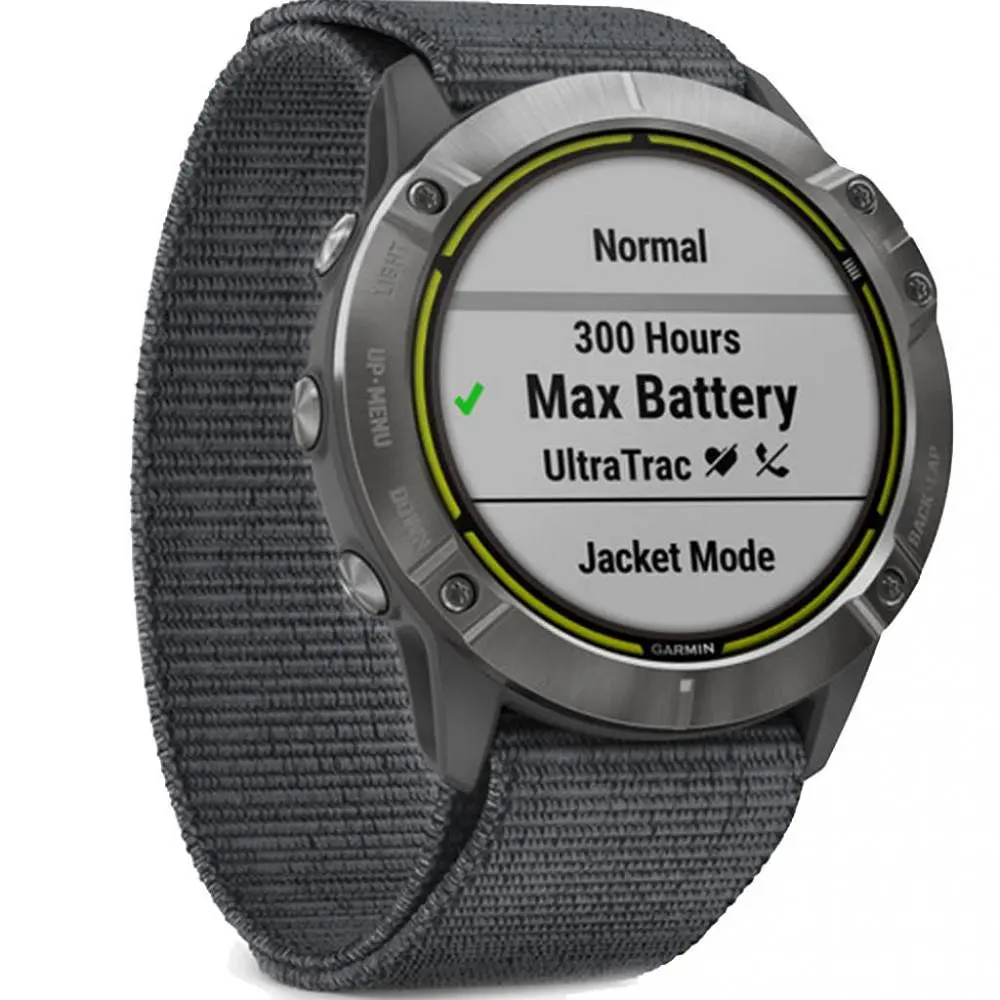 Смарт-годинник Garmin Enduro Steel with Gray UltraFit Nylon Strap (010-02408-00/10) - фото 3