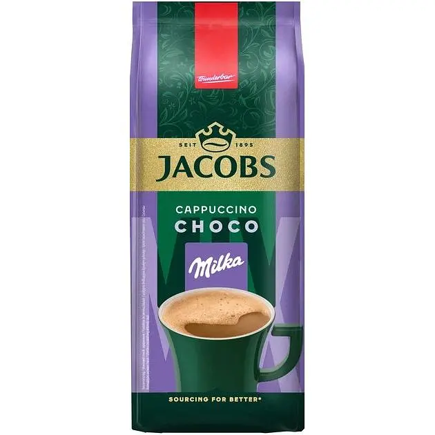 Напій кавовий Jacobs Cappuccino Milka Choco, з какао, 500 г, (911743) - фото 2