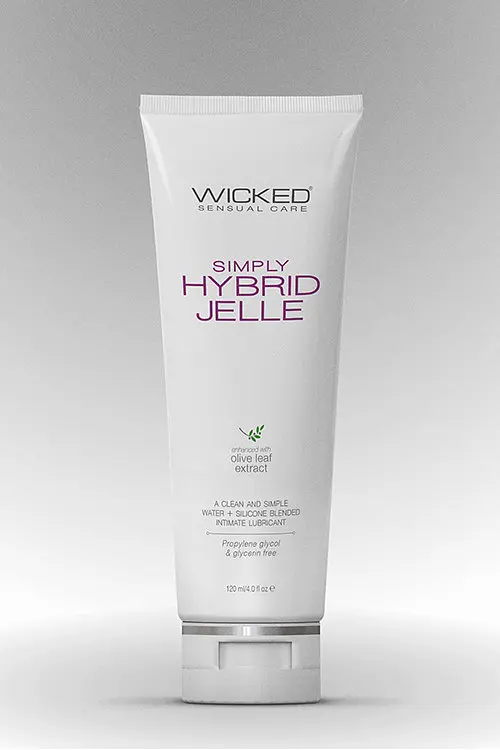 Лубрикант на водній/силіконовій основі Wicked Simply Hybrid Jelle 120 ml - фото 3