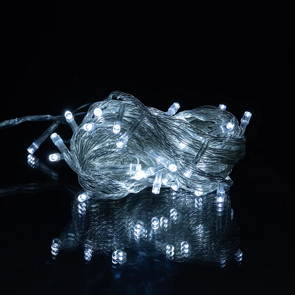 Гірлянда Нитка 50 LED 6 м прозора, білий GarlandoPro W50LED6MWW - фото 17