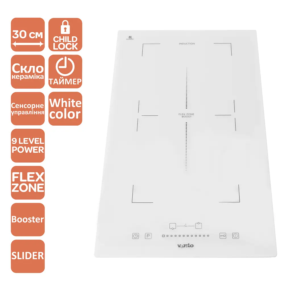 Варочная поверхность Ventolux HI 32 WH TC FBS FZ SL - фото 2