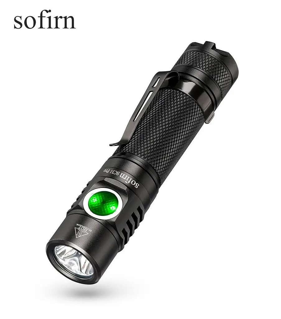 Ліхтар Sofirn SC31 Pro Black + АКБ 3000 мАг | 2000 LM