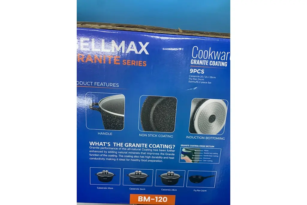 Набір посуду 9 предметів Bellmax Cookware Set BM-120 - фото 6