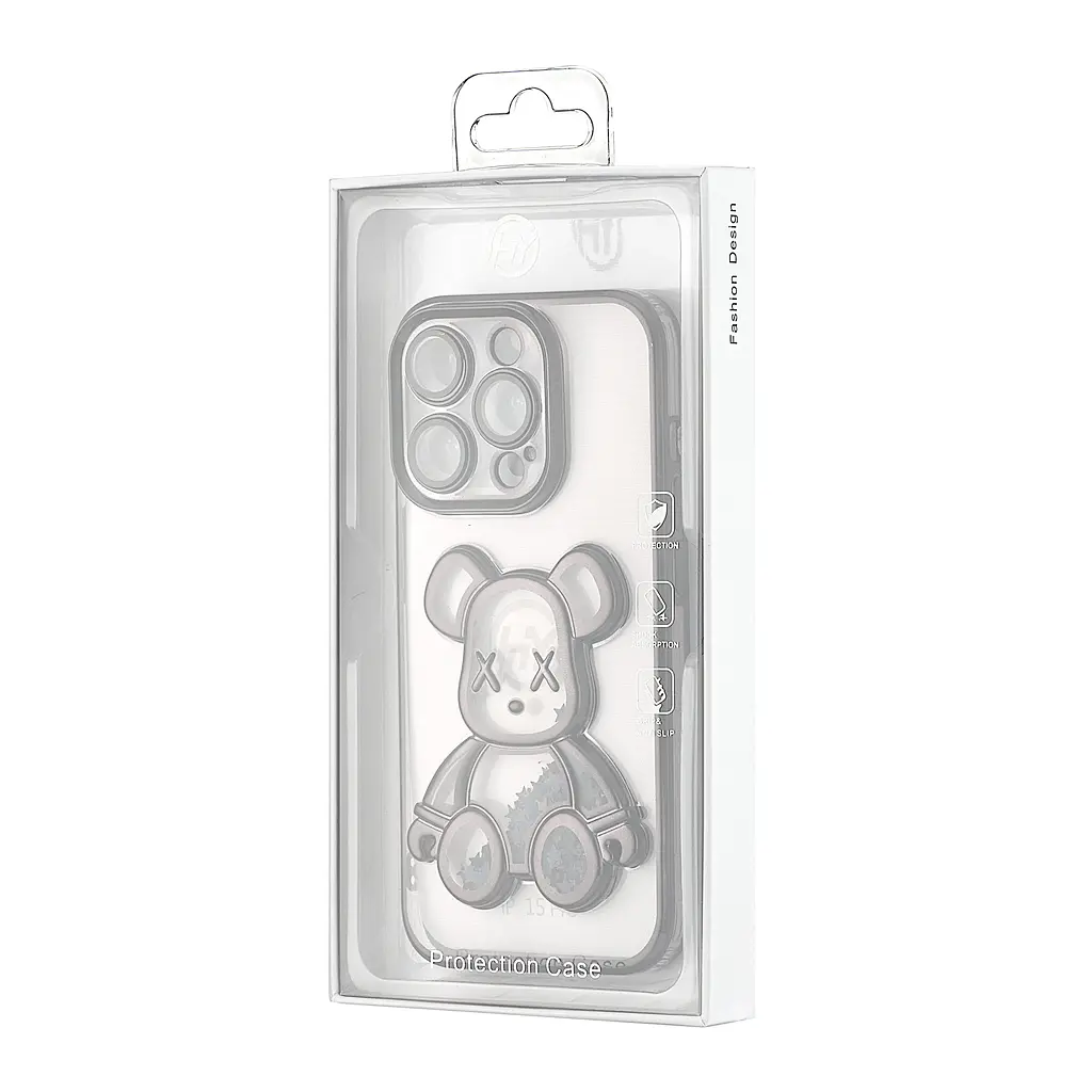 Чохол Shining Bear Case Protected Camera iPhone 15 Pro Black - фото 2