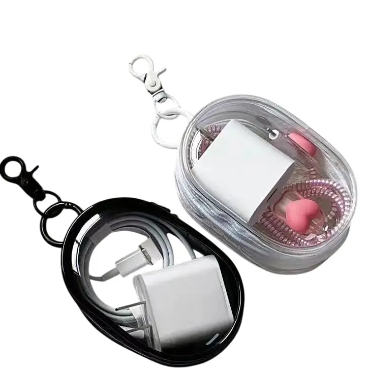 Брелок сумочка Прозрачный Белый Keychain Transparent White 10.5 х 6.5 см - фото 3