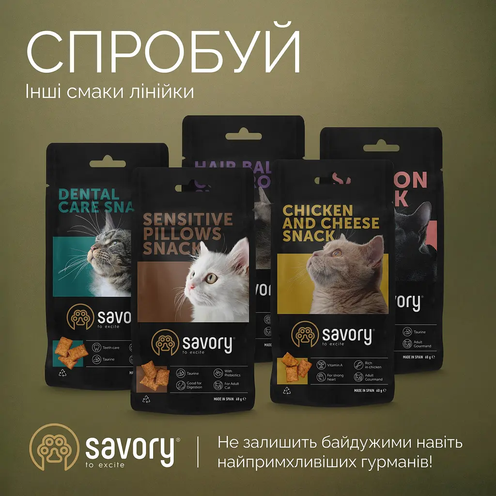Лакомства хрустящие Savory Cats Snacks Crunchy Balls Для взрослых привередливых котов шарики с кошачьей мятой 60 г - фото 4