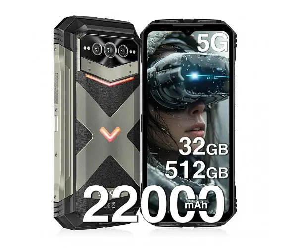 Смартфон захищений Doogee V Max Pro 12/512 Gb з акумулятором 22000 мАг сірий (6923740231432) - фото 3