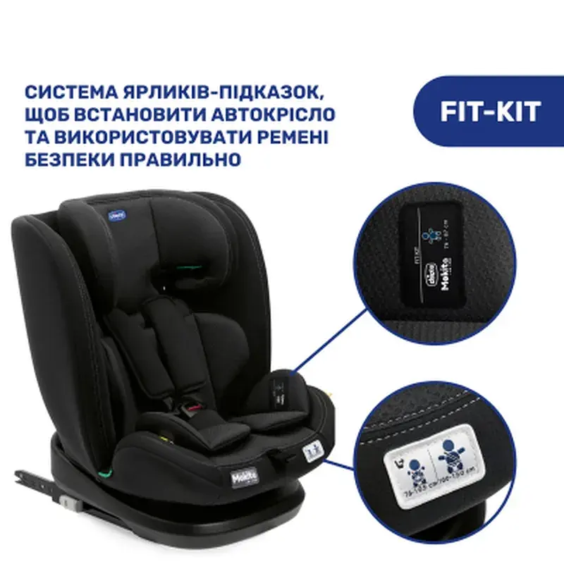 Автокрісло Chicco Mokita i-Size, гр. 1/2/3, чорне (8058664167401) (87033.95) - фото 8