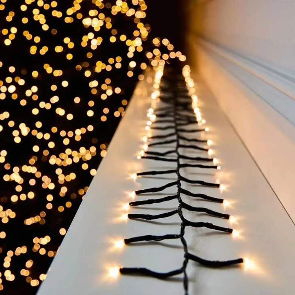 Світлодіодна гірлянда-мішура, 12.5 метрів, 220V, 1250 leds, теплий білий (WLS-2331M125) - фото 2