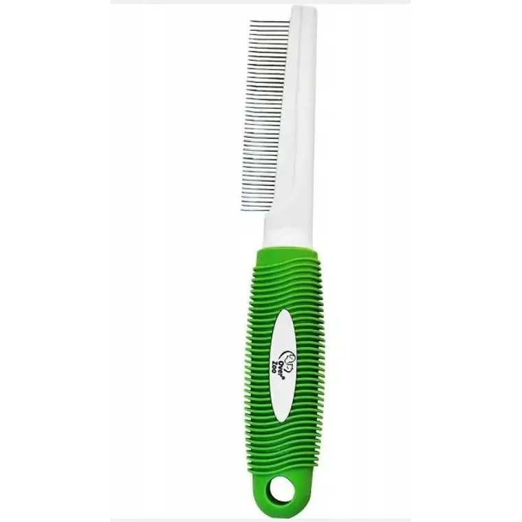 Гребінець для домашніх тварин Over Zoo Plastic comb for short комбінований h
