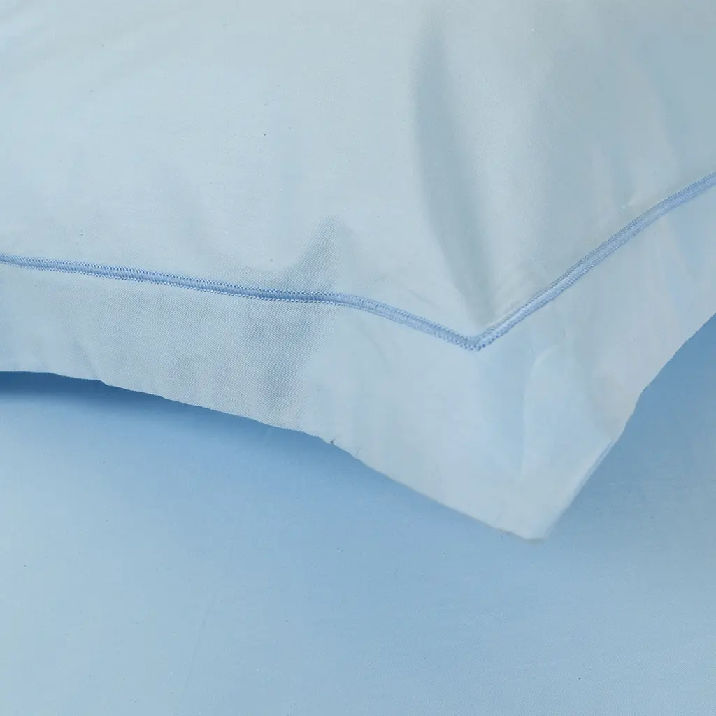 Наволочки сатин Lotus Home - Dakota Modern голубой 50x70+5 (2 шт) - фото 2