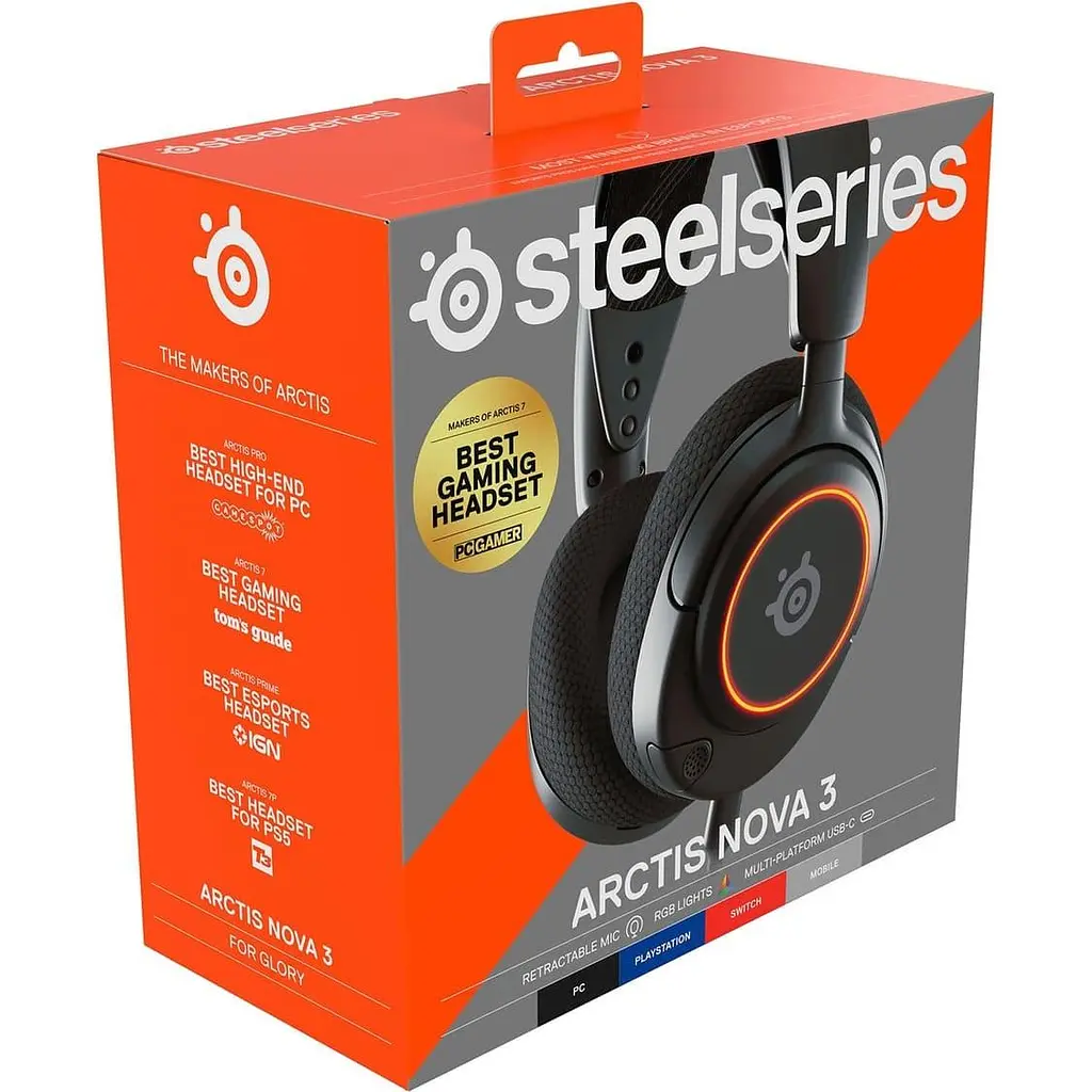 Ігрова гарнітура SteelSeries Arctis Nova 3 Black (61631) - фото 11