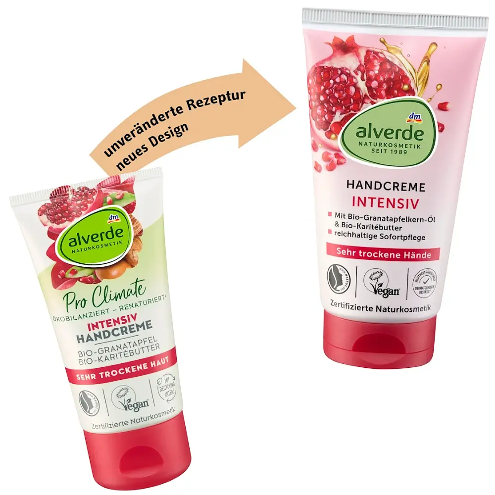 Крем для рук Alverde Naturkosmetik Pro Climate інтенсивний з органічним гранатом 75 мл - фото 4