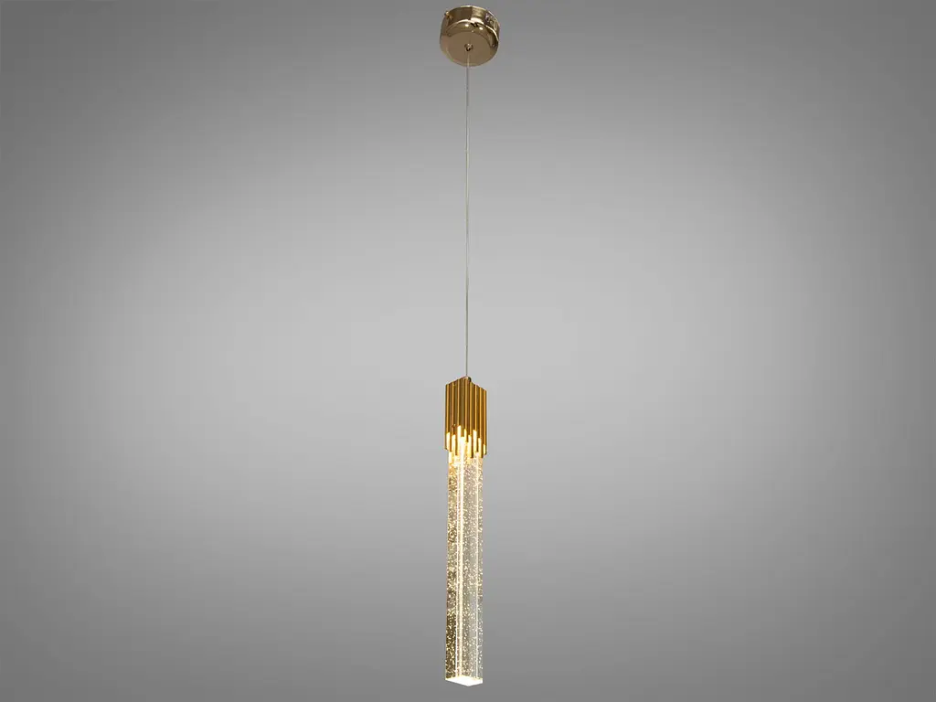 Подвесной светильник LED Diasha A6552/1H GD Нордик, 5W, золото, для коридора, гостиной, спальни, IP20 - фото 2