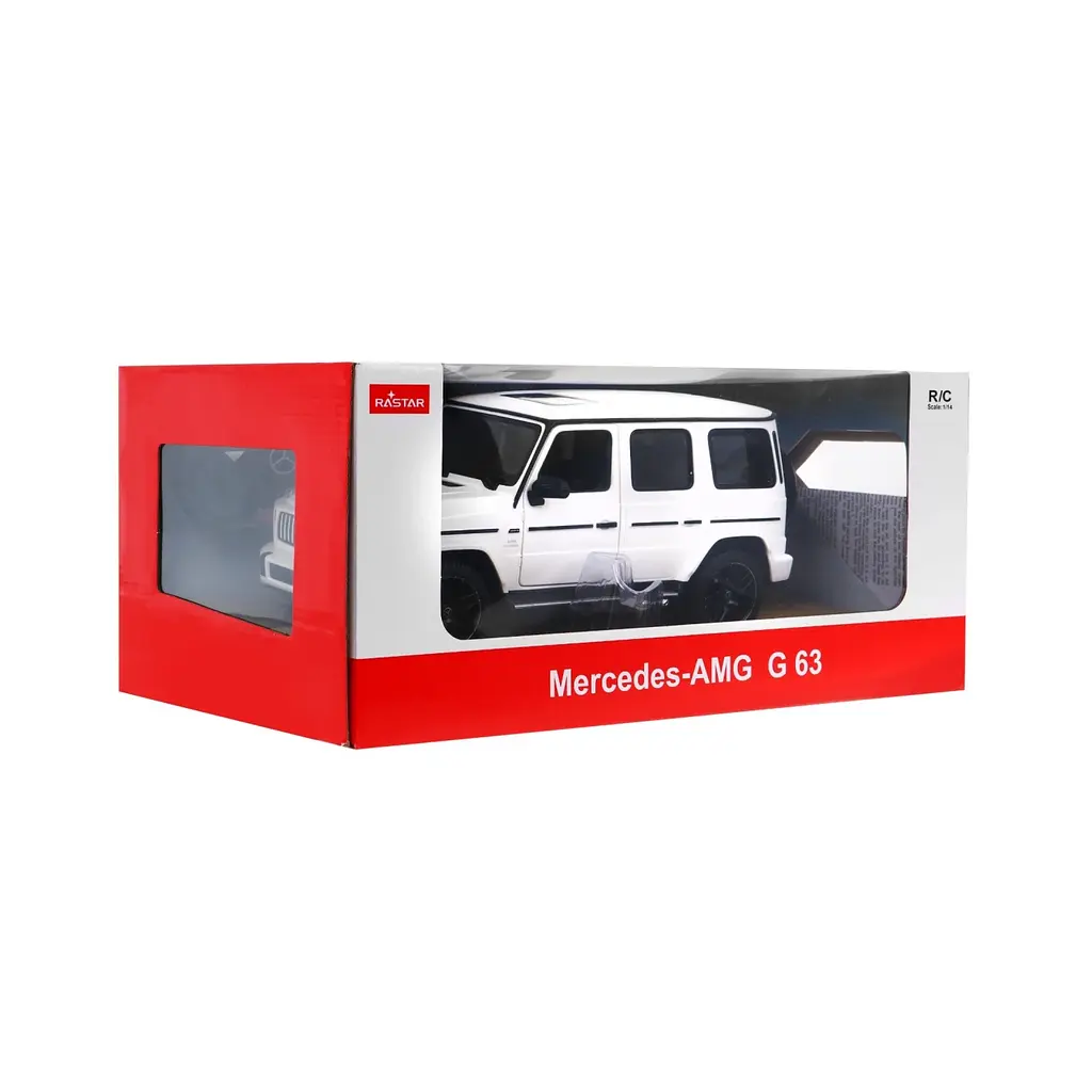 Машинка Mercedes-AMG G63 белый RASTAR модель 1:14 Автомобиль на дистанционном управлении + пульт 2,4 ГГц - фото 8