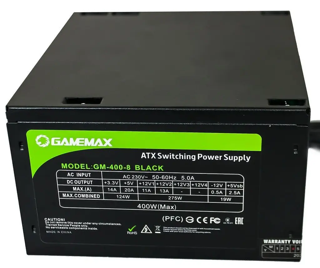 Блок питания GameMax 400W (GM-400-8CM Black) - фото 5