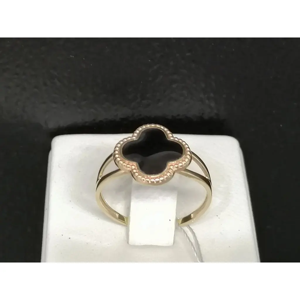 Золоте кільце Імперія золота з емаллю. КБ1206И 18 - фото 3