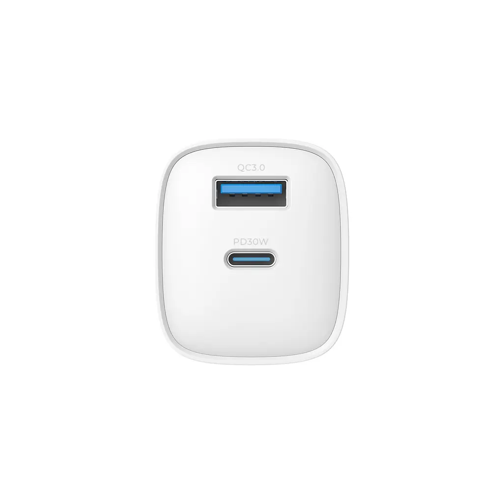 Зарядний пристрій HAVIT UC30 PRO GaN 30W USB-A+USB-C White HAVIT (28682-000) - фото 4