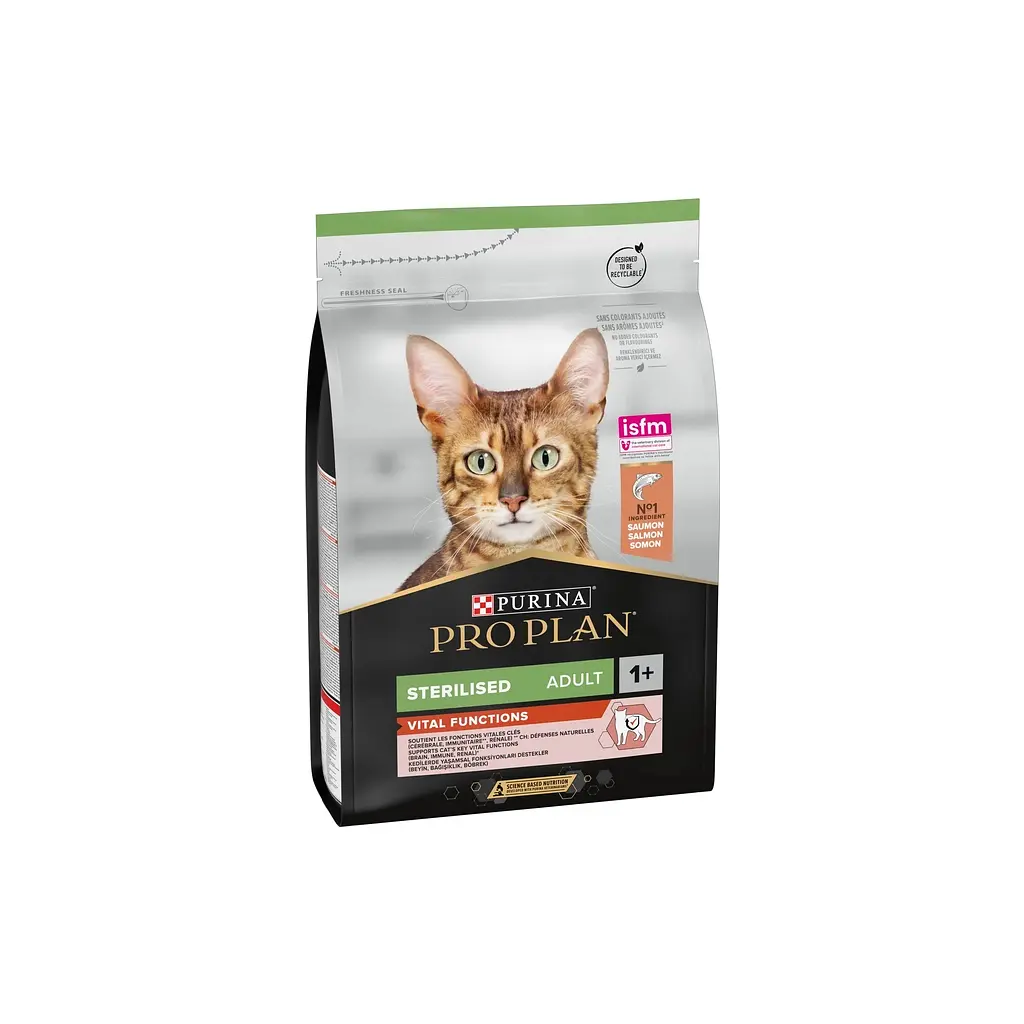 Сухий корм для кішок Purina Pro Plan Sterilised з лососем 3 кг (7613036517454) - фото 7