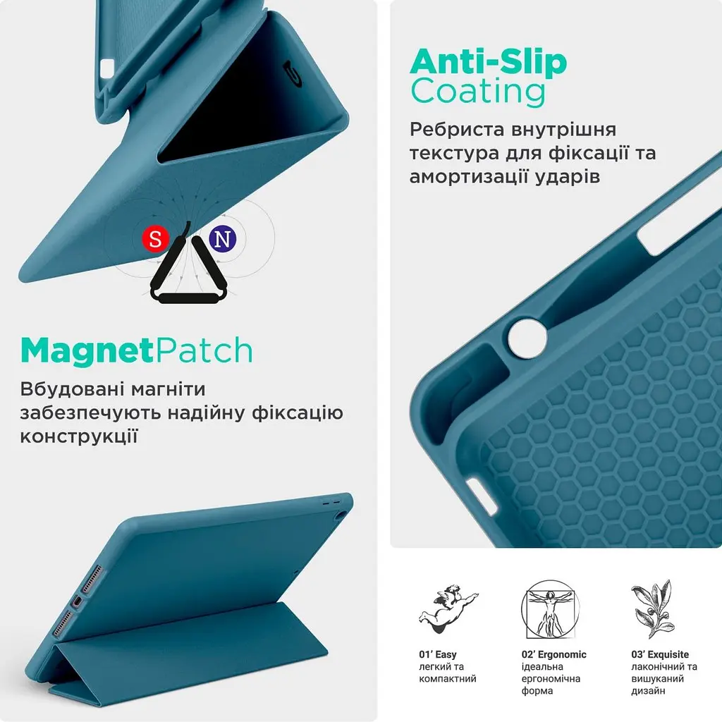 Чохол-книжка ArmorStandart Smart Fold Pen для Apple iPad 11 2025 (A16) / 10.9 2024 / 2022 Lavender Grey (ARM74942) [133699] - фото 8