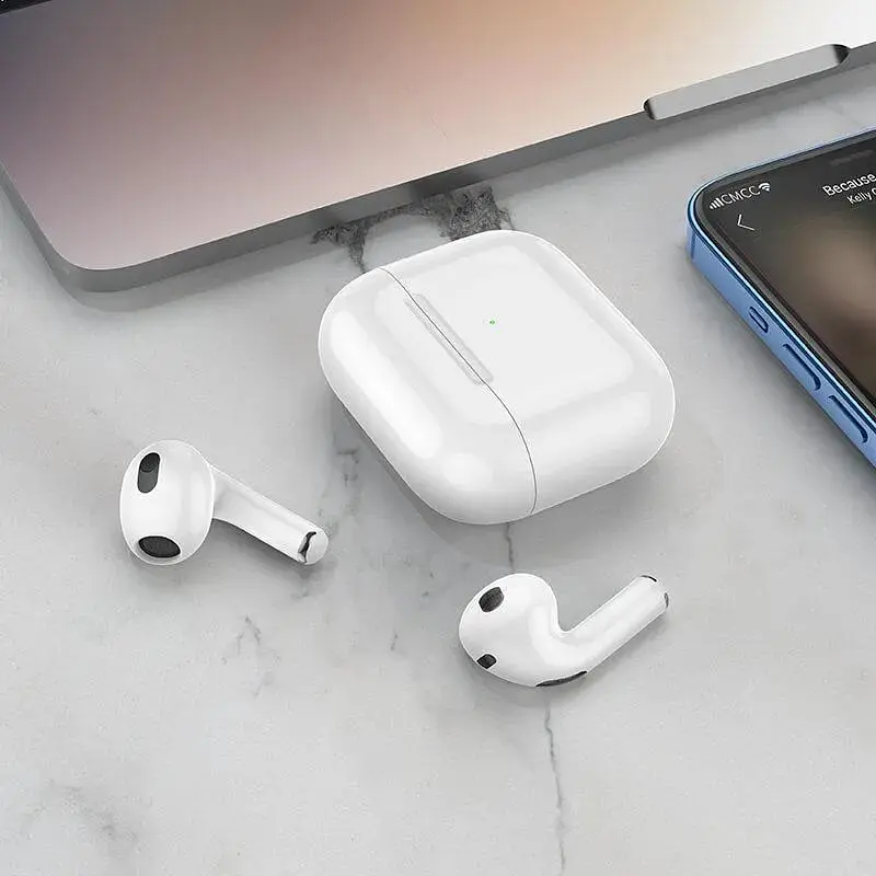 Наушники беспроводные Borofone BW13 True wireless stereo headset белые - фото 6