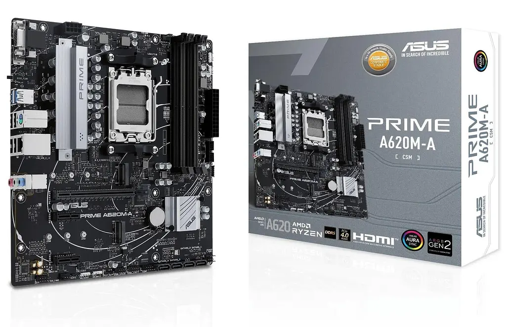 Материнська плата ASUS PRIME A620M-A-CSM (PRIME A620M-A-CSM) (Socket AM5, AMD A620, Micro-ATX) - фото 5