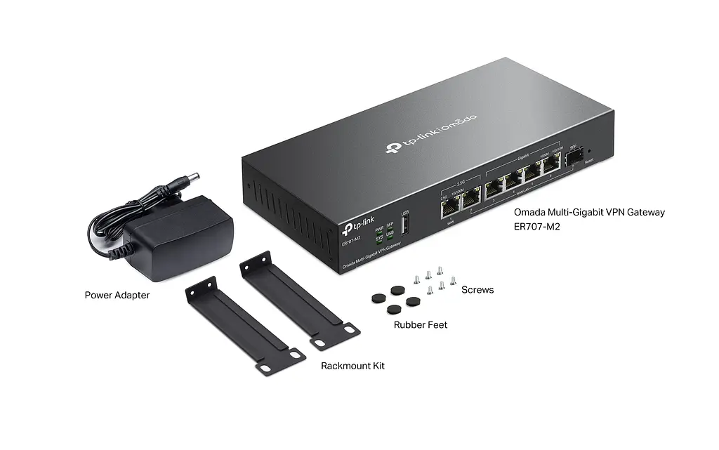 Мультисервісний маршрутизатор TP-Link ER707-M2, 1x2.5GE LAN, 1x2.5GE WAN/LAN, 4xGE LAN, 1xSFP WAN/LAN 1xUSB - фото 2