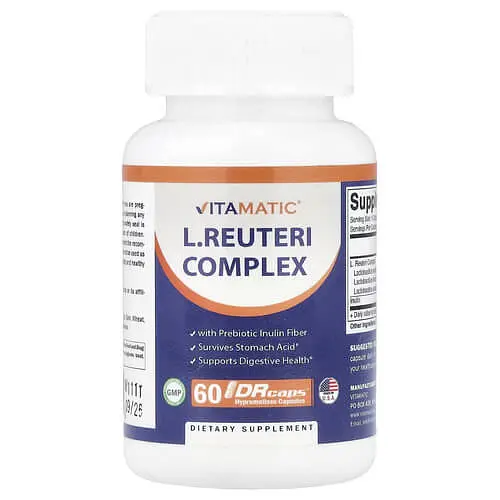 Пробіотики та пребіотики L.Reuteri Complex 60 капсул Vitamatic vit0005068