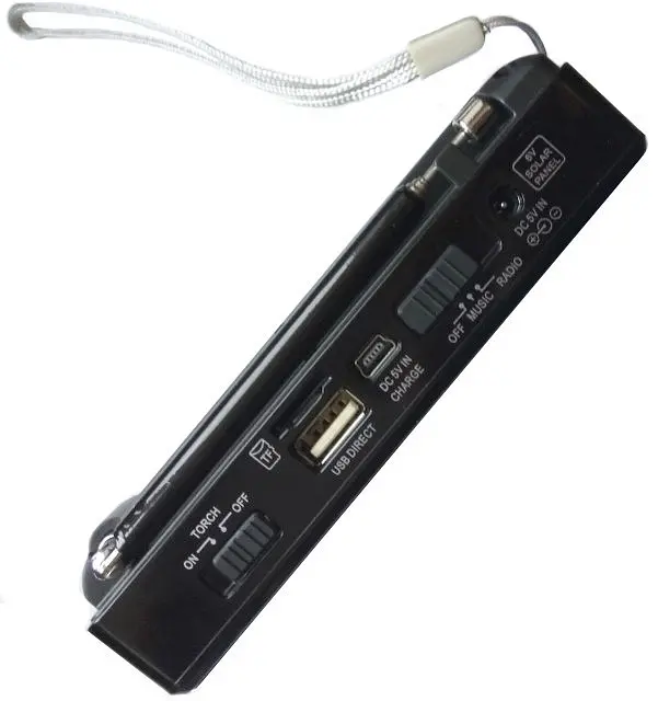 Радіоприймач з USB + Micro SD і акумулятором, Golon RX-2277 Чорний, з MP3 плеєром від флешки (ST) - фото 5