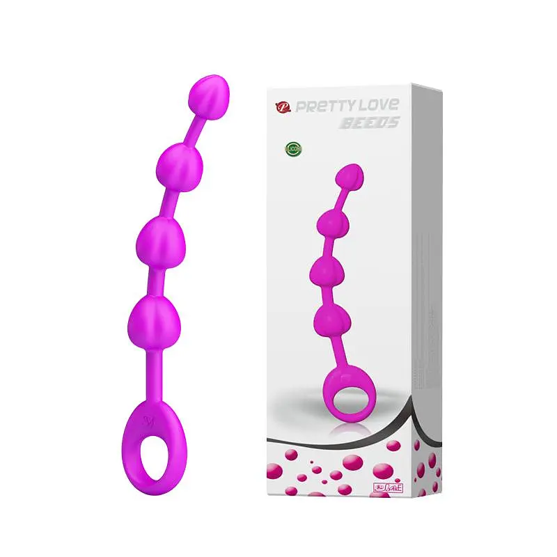 Анальні намиста Pretty Love Beeds 19.5 см (рожевий) - фото 6