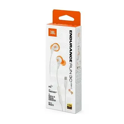 Навушники JBL Endurance Run 3C USB-C White (JBLENDURRUN3CWHT) - фото 9
