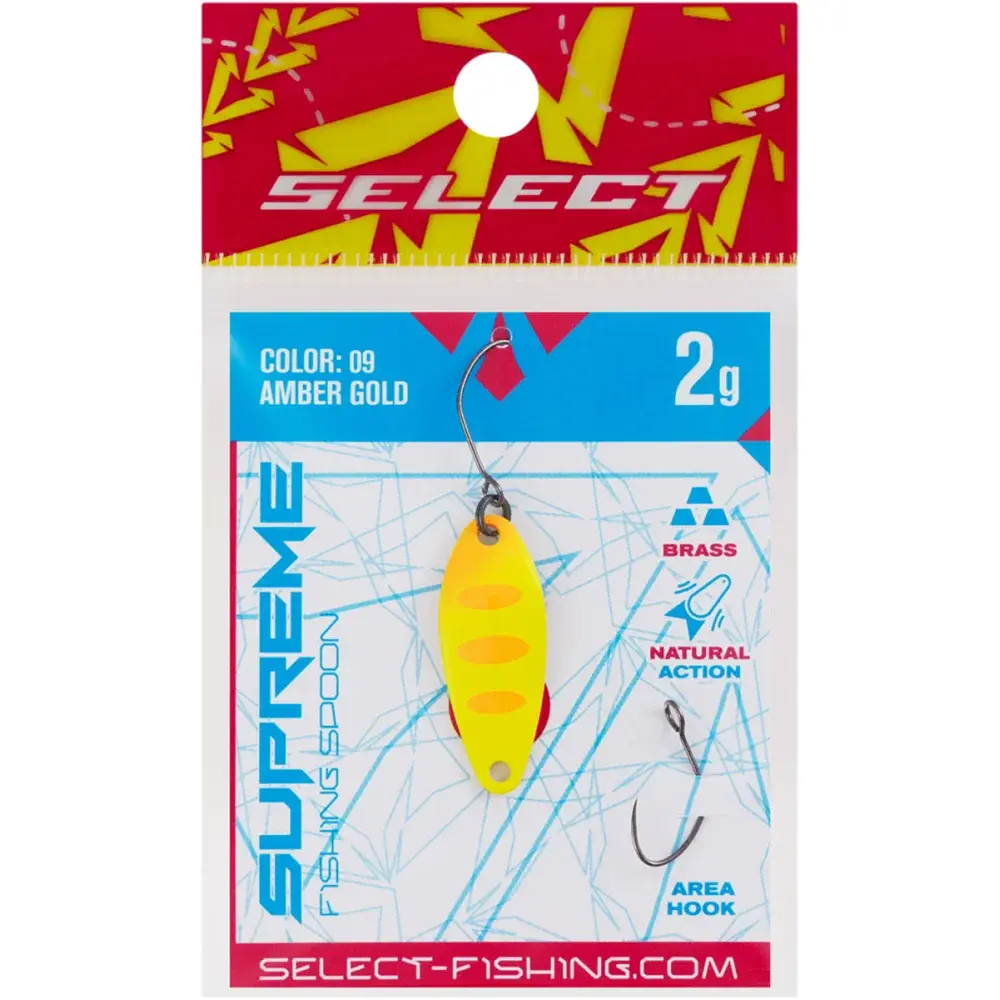 Блешня Select Supreme 2.0g 27mm #09 Amber Gold - фото 2